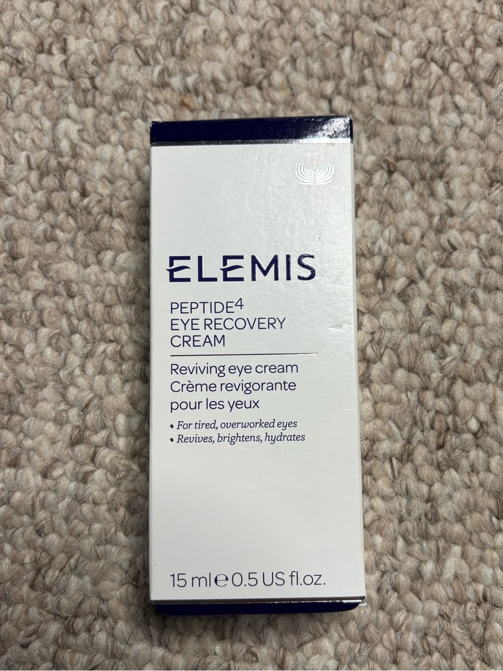 NIB ELEMIS Peptide4 Eye Recovery Cream - Full Size 0.5 oz / 15 ml